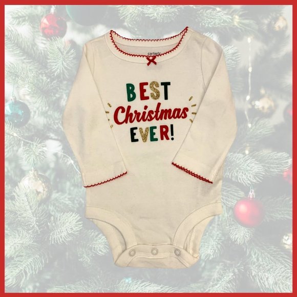 🚨🚨 Carter's Baby Christmas Two-Piece Outfit NWOT - Picture 2 of 6